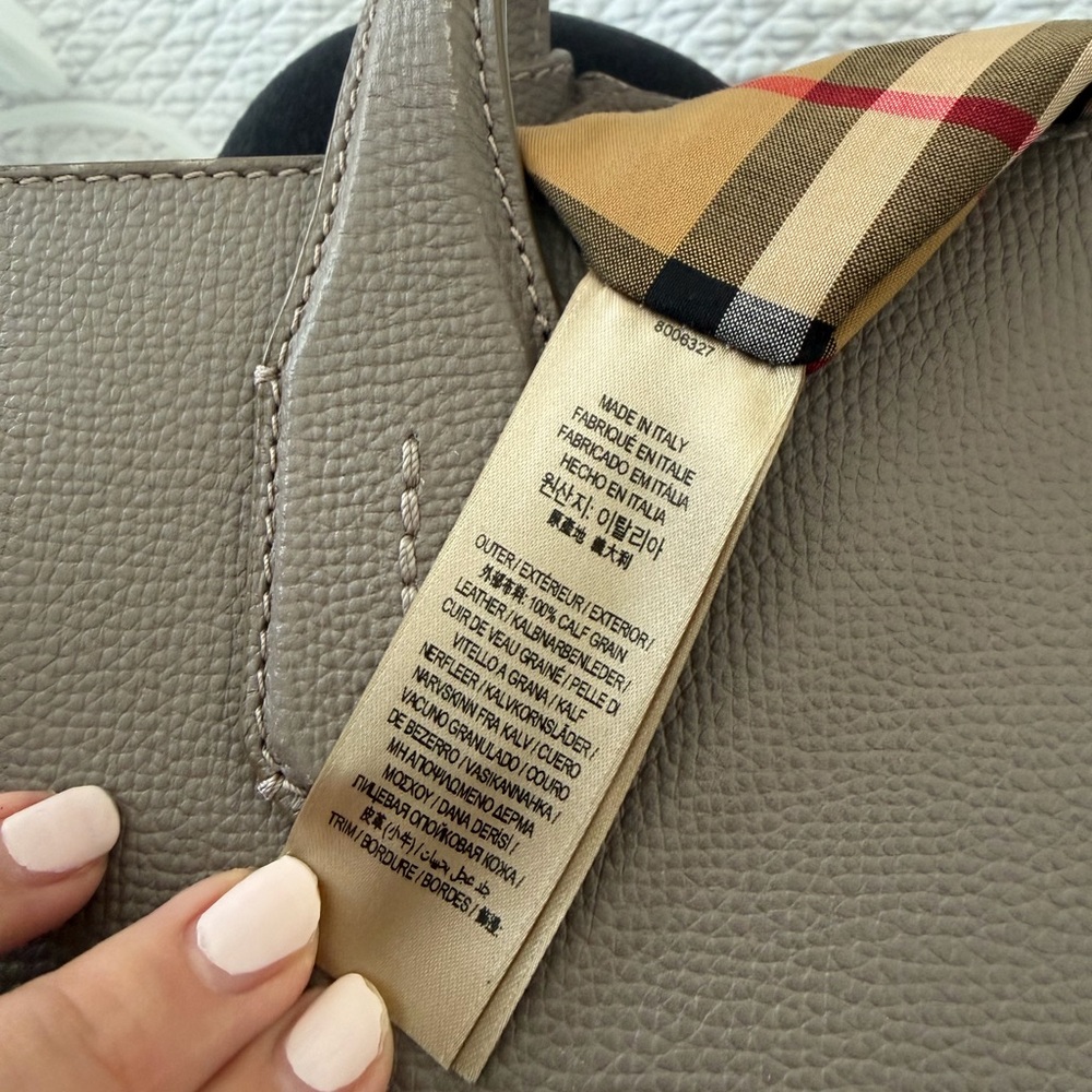 Burberry Brown Leather Tote - Picture 7 of 10